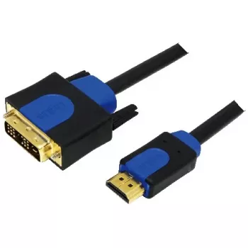 Adattatore per cavo video LogiLink CHB3102 2 m HDMI DVI-D nero blu