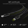 Green Cell PowerStream KABGC07 cavo da USB-C a Lightning, 1 m, PD, Apple MFi, nero
