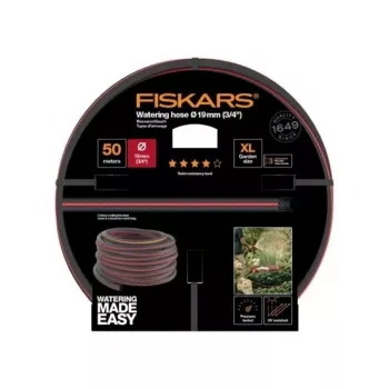 Tubo da giardino Fiskars 1027111 50 m fuori terra nero rosso