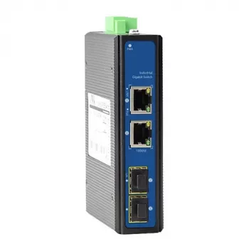 Switch PoE 2 porte 1000M con 2 porte SFP 1000M