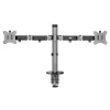 Staffa da incasso per due monitor Deluxe Ergo Office, 17-32, max. 9 kg, ER-449