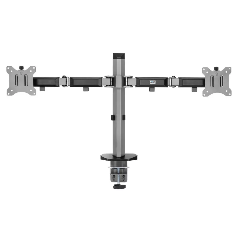 Staffa da incasso per due monitor Deluxe Ergo Office, 17-32, max. 9 kg, ER-449