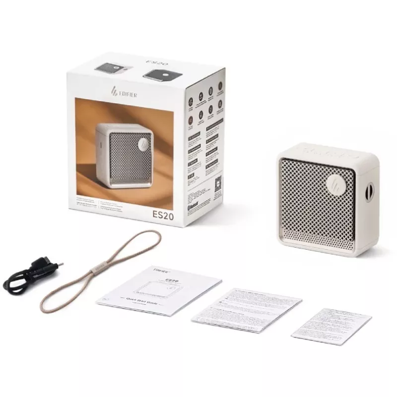 Altoparlante stereo portatile Edifier ES20 bianco