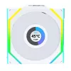 Lian Li UNI FAN SL Wireless LCD ARGB 120 mm bianco confezione da 3