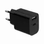 CARICABATTERIE USB UNIVERSALE NERO/2P TA-UC-2AC12-01-BK GEMBIRD