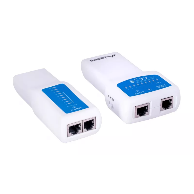 Lanberg NT-0402 tester per cavi di rete PoE, blu/bianco
