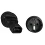 Adattatore per connettore di alimentazione Microconnect PE14CEEAD C14 tipo F nero