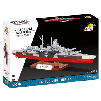 Set da costruzione Cobi corazzata Tirpitz modello con 593 pezzi, in scala e con caratteristiche da esposizione
