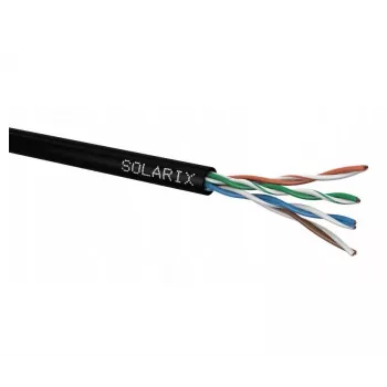 Cavo di rete Solarix SXKD-5E-UTP-PE UTP CAT5E 305m nero