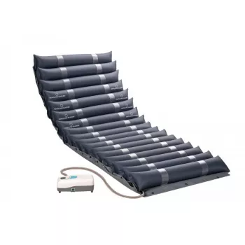 Materasso antidecubito MDH PSM007 – materasso singolo a pressione alternata in PVC, 190×85×11,5 cm, peso massimo utente 140 kg, rosso granato
