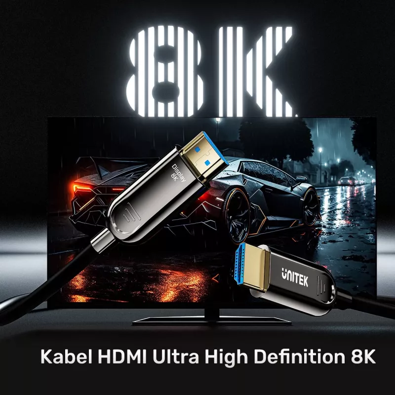 UNITEK cavo ottico HDMI 2.1 AOC 8K 120HZ 5M
