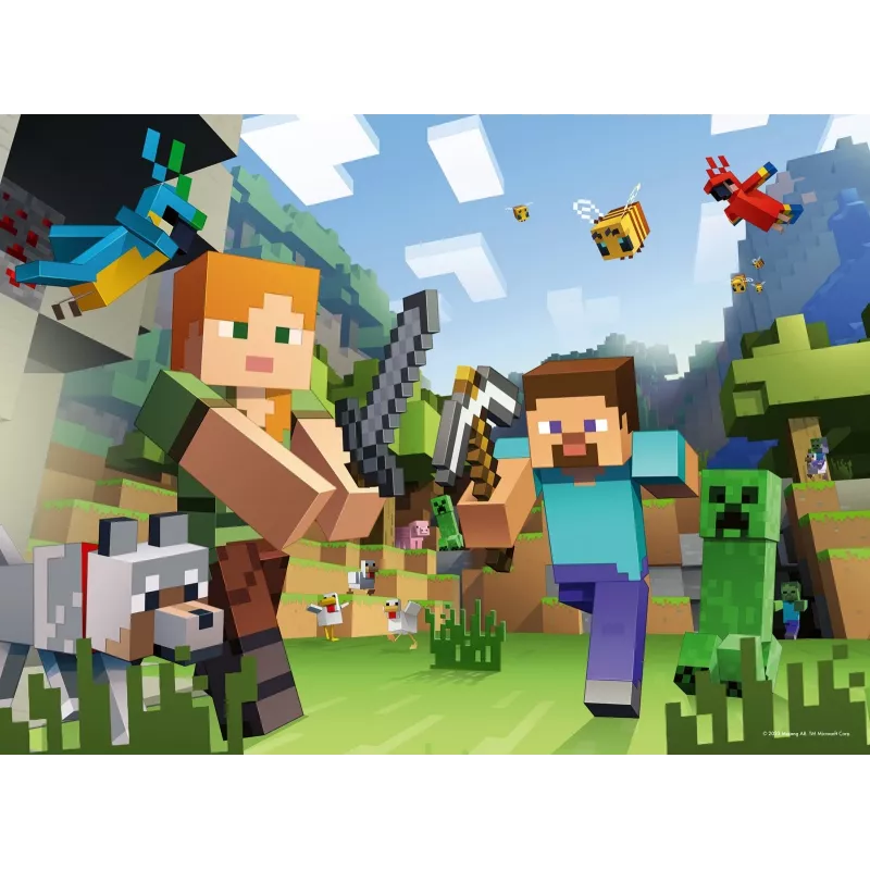 Puzzle XXL 100 pezzi - Minecraft Ravensburger puzzle XXL da 100 pezzi con artwork tratto da Minecraft. Il prodotto è destinato ai bambini a partire dai 6 anni. Ravensburger è il più grande produttore di puzzle al mondo e produce puzzle da oltre 120 anni. I puzzle Ravensburger si distinguono per una superficie speciale antiriflesso e sono realizzati in cartone spesso brevettato con una…