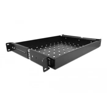 Delock - cassetto per rack - nero - 1U - 48,3 cm (19