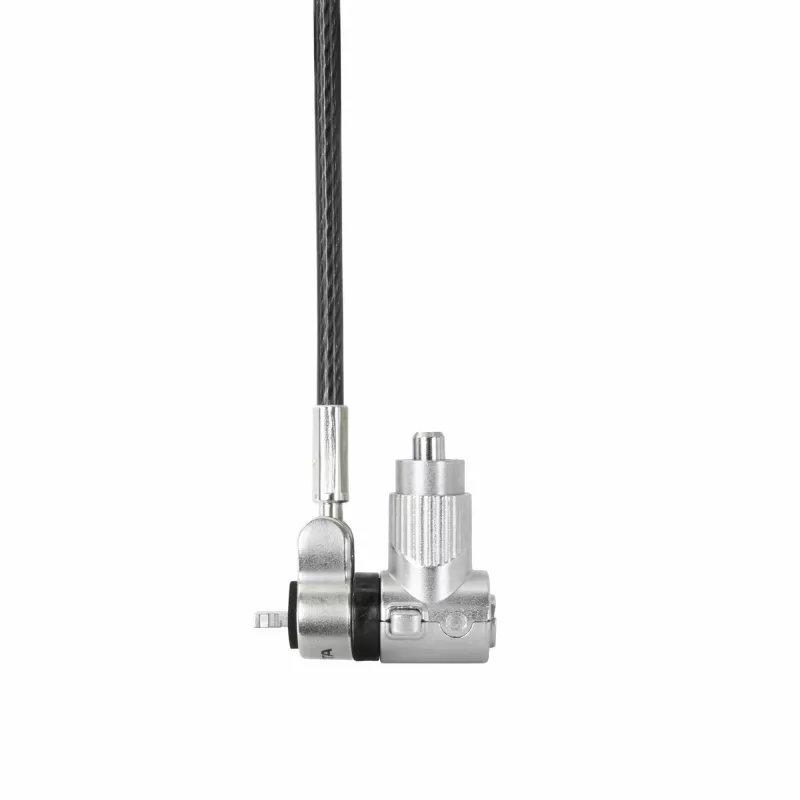 DICOTA D32068 lucchetto a cavo universale mini per notebook, 0,3 m, 3 teste intercambiabili, argento