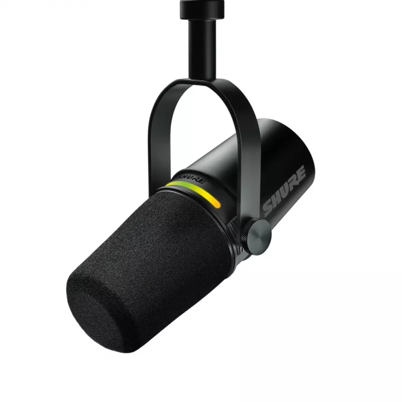 Shure MV7+-K - Microfono per parlato e canto con connessione XLR/USB-C, nero