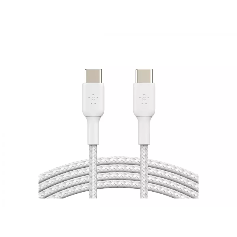 Cavo intrecciato USB-C a USB-C 1m bianco