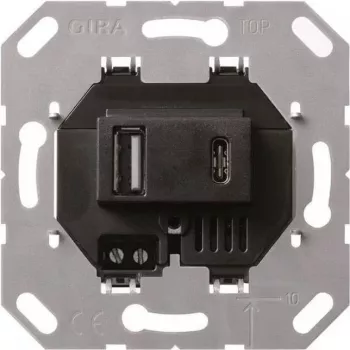 Gira alimentazione USB 2 prese Type A/C inserto 236900 (236900)