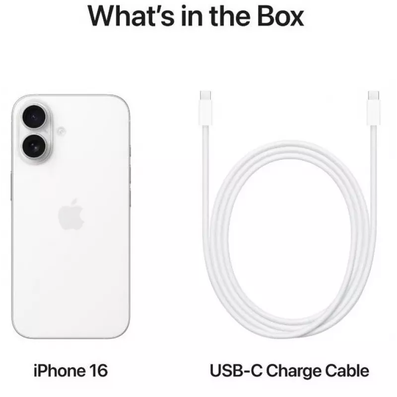 TELEFONO CELLULARE IPHONE 16/128GB BIANCO MYE93 APPLE