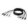 Cavo combo Belkin Secure KVM - cavo video / USB / audio - conforme TAA - USB, mini jack, HDMI (M)
