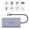 Hub UNITEK uHUB S7 USB 3.2 Gen 1 Type-C grigio