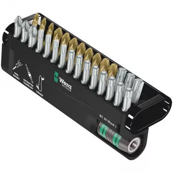 Set di bit per cacciavite Wera Bit-Check 30 Wood 1