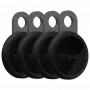 Chipolo LOOP confezione da 4 tracker Bluetooth ricaricabili Charcoal compatibile Apple Find My