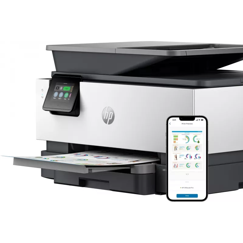 HP OfficeJet Pro 9120b stampante all-in-one a colori wireless, stampa fronte-retro; copiatore, scanner