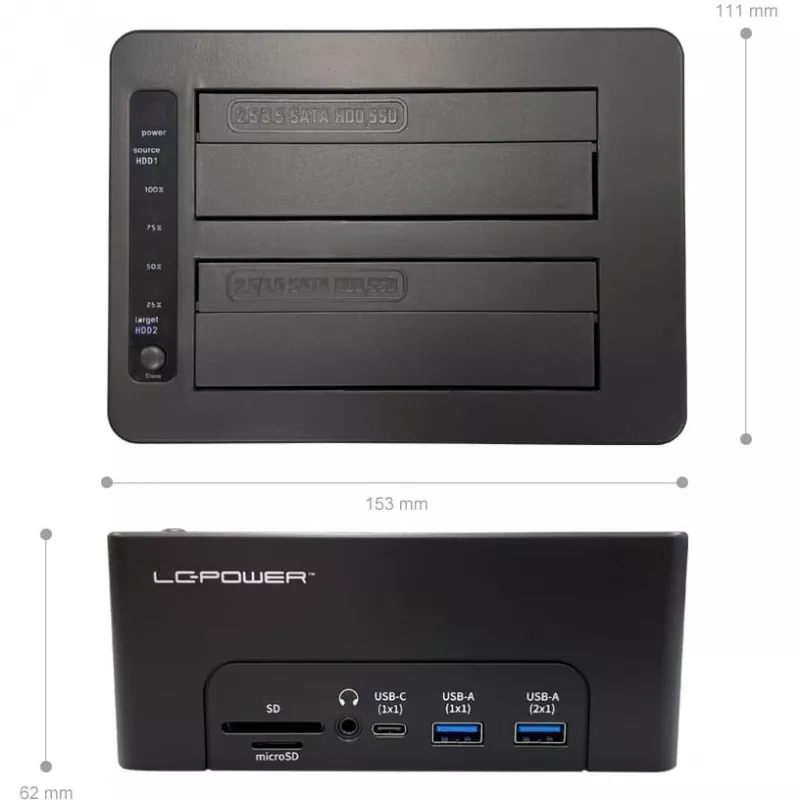 LC-Power docking station USB 3.2 Gen 2x1