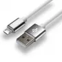 Cavo everActive USB 1m - bianco, silicone, ricarica rapida, 2,4A - CBS-1MW