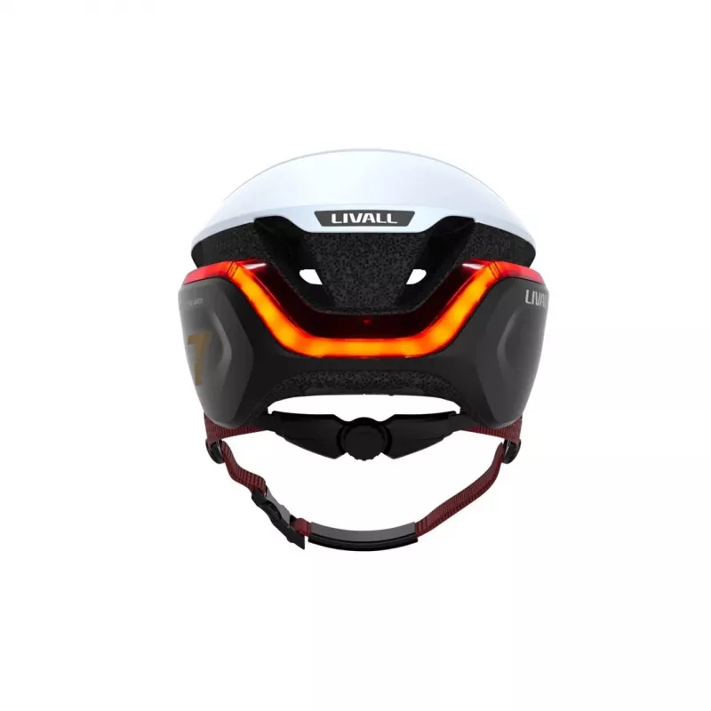 Casco open face Livall EVO21 bianco costruzione ibrida