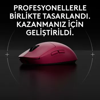 Logitech G PRO 2 - mouse - gaming - per destrorsi e mancini - ottico - 8 tasti - wireless, con filo - 2,4 GHz, USB - ricevitore USB Logitech LIGHTSPEED - rosa (910-007310)