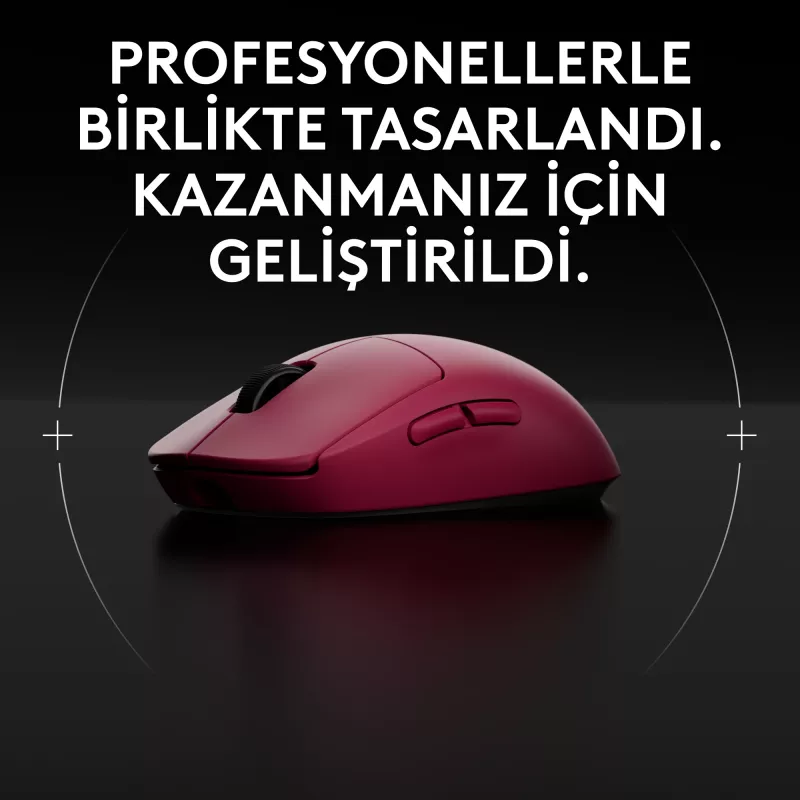 Logitech G PRO 2 - mouse - gaming - per destrorsi e mancini - ottico - 8 tasti - wireless, con filo - 2,4 GHz, USB - ricevitore USB Logitech LIGHTSPEED - rosa (910-007310)