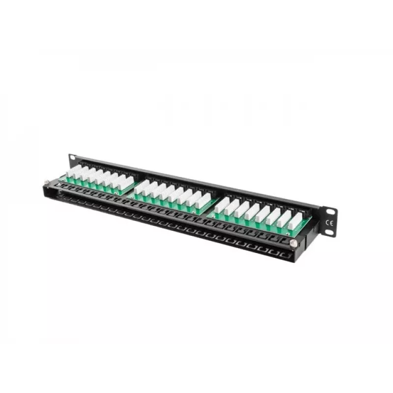 Patch panel LANBERG PPU5-1048-B 1U, 48 porte Cat5e, nero, 445×102×44,5 mm