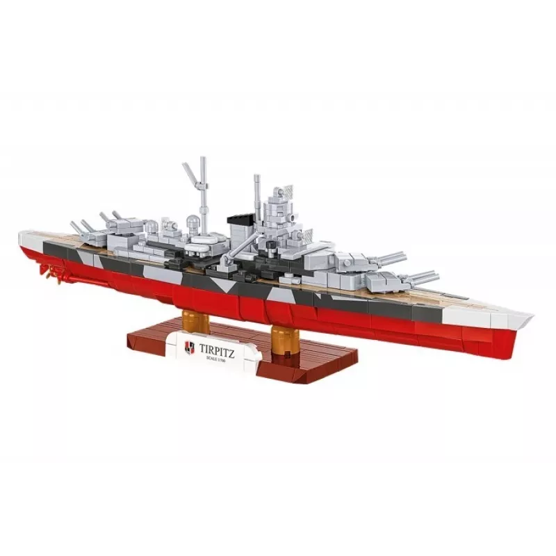 Set da costruzione Cobi corazzata Tirpitz modello con 593 pezzi, in scala e con caratteristiche da esposizione