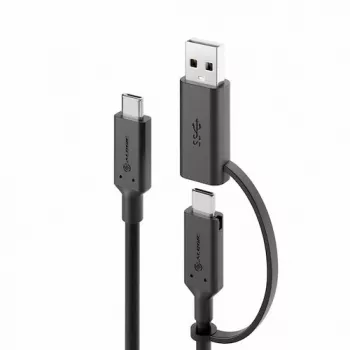 Cavo ALOGIC Elements Series USB-C a USB-C con adattatore USB-A 1,2 m 5 A 10 Gbit/s