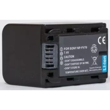 Batteria Extra Digital NP-FV70 7,2V 2000mAh per videocamere e dispositivi compatibili