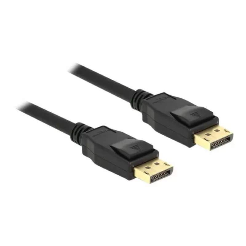 DeLOCK - Cavo DisplayPort - DisplayPort (M) a DisplayPort (M) - 1,5 m - Supporto 4K - nero (85508)