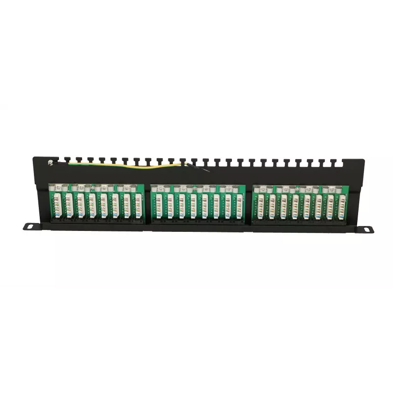 Patch panel Extralink CAT6 UTP 0.5U 24 porte