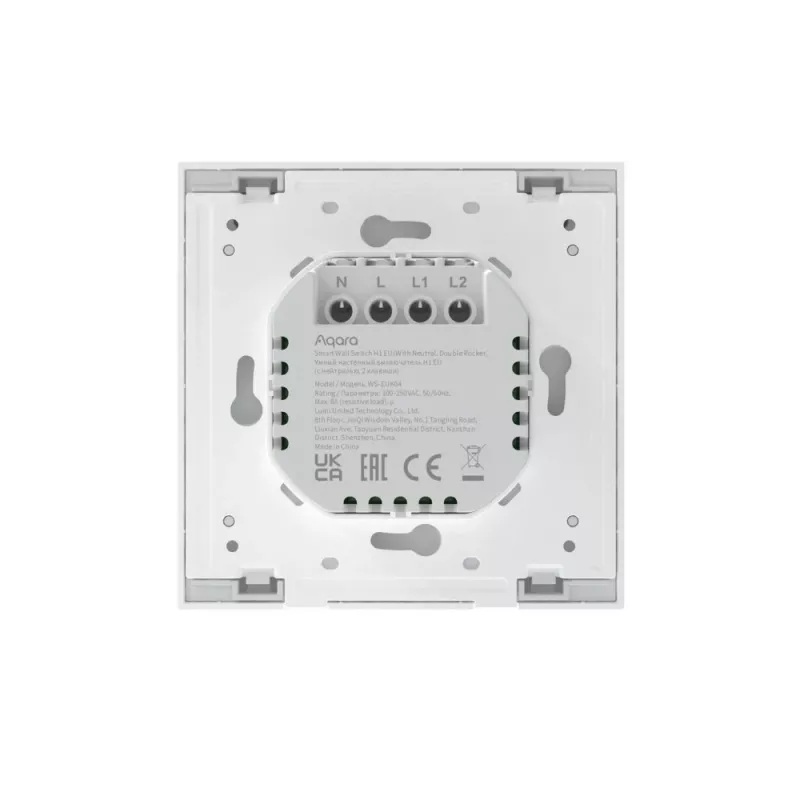 AQARA Smart Home interruttore a parete H1, con neutro, doppio interruttore (WS-EUK04)