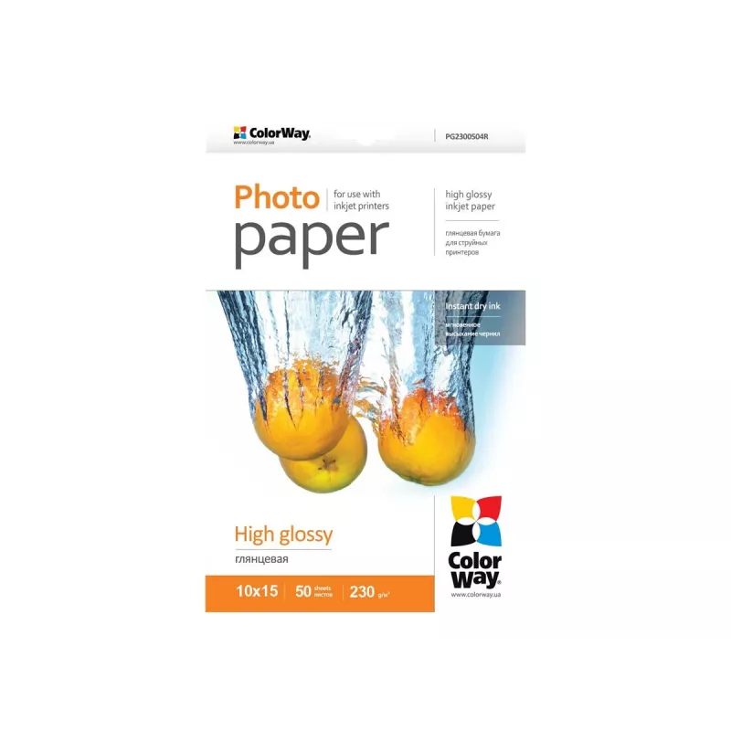 Carta fotografica lucida Colorway PG2300504R