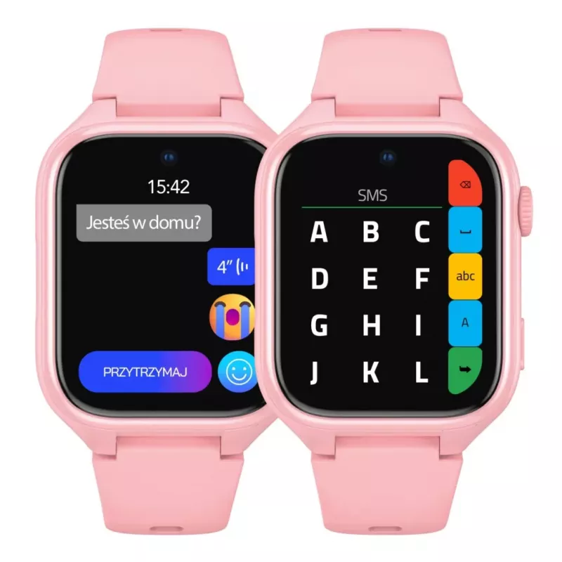 Smartwatch Stelio Junior Pro AI 4G ST-SWJ102-PK — orologio 4G per bambini, rosa