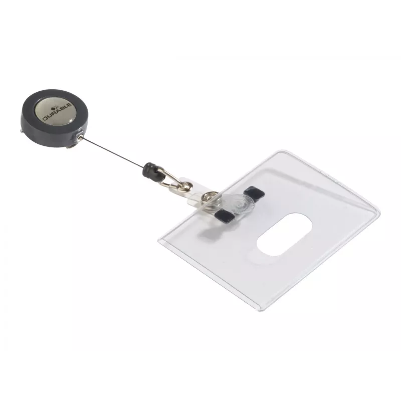 Durable 8016 portabadge orizzontale trasparente 10 pezzi