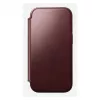 Custodia per smartphone Nomad Modern Leather Folio per Apple iPhone 17 Pro, 6,3 pollici (16 cm), pelle bordeaux