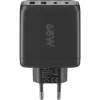 Goobay 64817 caricabatterie per dispositivi mobili cuffie - smartphone - tablet nero AC ricarica rapida per interni (64817)