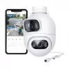 Imilab EC6 Dual telecamera di sicurezza WiFi per esterni, bianca