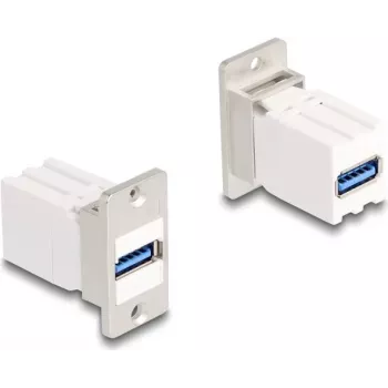Modulo keystone da pannello DeLOCK accoppiatore USB 5 Gbps Type-A femmina su Type-A femmina