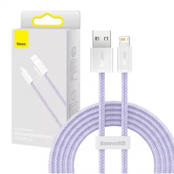 Cavo Baseus Dynamic USB a Lightning, 2,4 A, 2 m (viola)