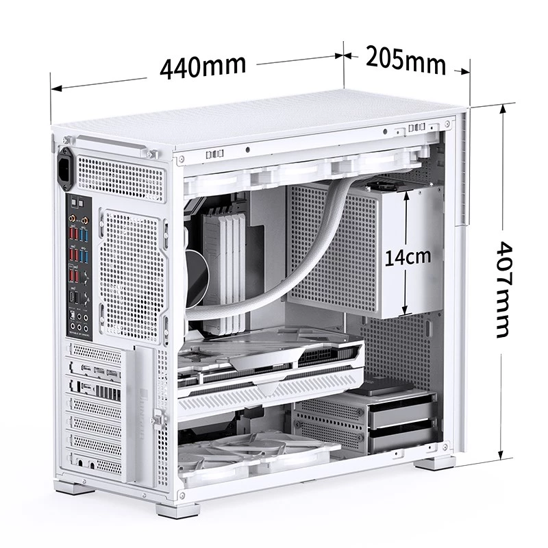 Case PC Jonsbo D41 STD Midi Tower bianco