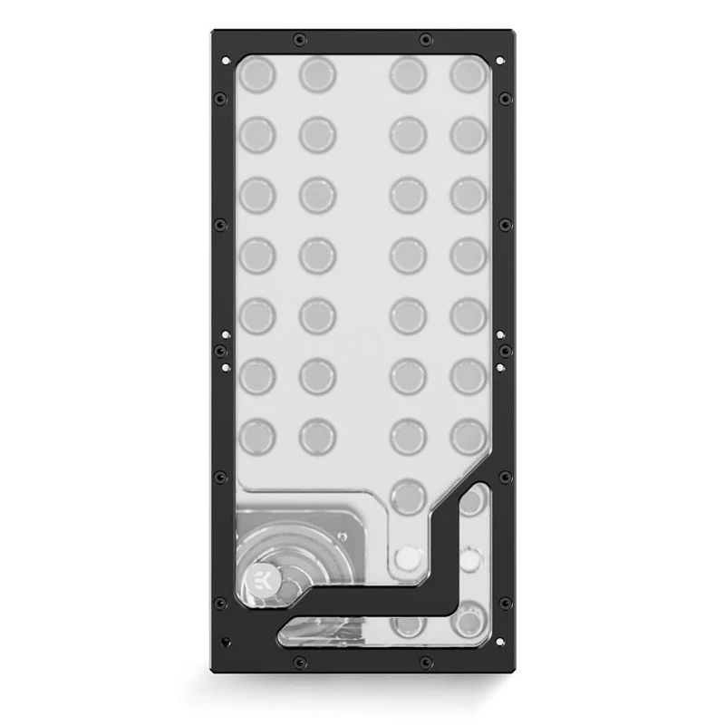 Piastra di distribuzione pompa EK Water Blocks EK-QuantumX Loophole D5 PWM nero plexiglass