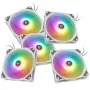 Confezione da 5 ventole per case PWM 120mm BitsPower Notos RGB — bianco (BPTA-FX1812NTWH-5)